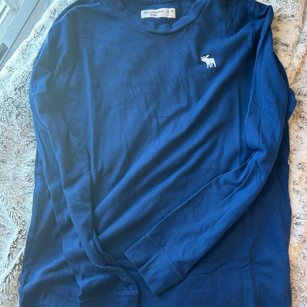 Abercrombie Kids Navy Long Sleeve Tee